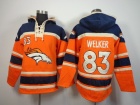 Denver Broncos #83 Wes Welker Orange Nike NFL Pullover Hoodie Sweatshirts