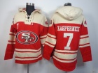 San Francisco 49ers #7 Colin Kaepernick Red Nike NFL Pullover Hoodie Sweatshirts