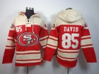 San Francisco 49ers #85 Vernon Davis Red Nike NFL Pullover Hoodie Sweatshirts