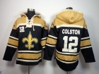 New Orleans Saints #12 Marques Colston Black Nike NFL Pullover Hoodie Sweatshirts