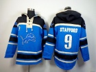 Detroit Lions #9 Matthew Stafford Blue Nike NFL Pullover Hoodie Sweatshirts