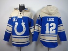 Indianapolis Colts #12 Andrew Luck Blue Nike NFL Pullover Hoodie Sweatshirts