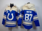 Indianapolis Colts #87 Reggie Wayne Blue Nike NFL Pullover Hoodie Sweatshirts