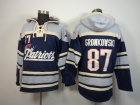 New England Patriots #87 Rob Gronkowski Blue Nike NFL Pullover Hoodie Sweatshirts