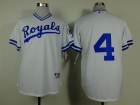 Kansas City Royals #4 Alex Gordon White 1974 Turn Back The Clock Jerseys