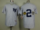 New York Yankees #2 Derek Jeter White With Commemorative Final Season & Inaugural Season & Retiremen...