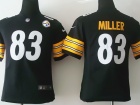 Nike Pittsburgh Steelers #83 Heath Miller Black Kids Jerseys