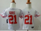 Nike San Francisco 49ers #21 Frank Gore White Toddler Jerseys