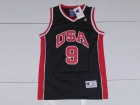 Dream Team #9 Michael Jordan Black 1984 USA Olympic Jerseys