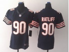 Chicago Bears #90 Jeremiah Ratliff Blue Women Nike Limited Jerseys