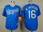 Kansas City Royals #16 B.Jackson Baby Blue Cool Base Jerseys