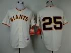 San Francisco Giants #25 Barry Bonds Cream Cool Base Jerseys