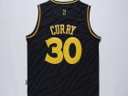 Golden State Warriors #30 Stephen Curry Black Fashion Jerseys