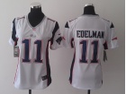 Nike New England Patriots #11 Julian Edelman White Women Jerseys