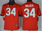 Georgia Bulldogs #34 Herchel Walker Red College Football Limited Kids Jerseys