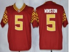 Florida State Seminoles #5 Jameis Winston Maroon With White Name Limit NCAA Football Jerseys