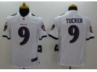 Baltimore Ravens #9 Justin Tucker White Nike Limited Jerseys