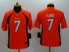 Nike Denver Broncos #7 John Elway Orange Youth Limited Jerseys