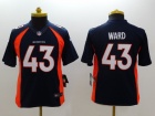 Nike Denver Broncos#43 T.J. Ward Blue Youth Limited Jerseys