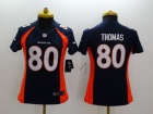 Nike Denver Broncos #80 Julius Thomas Blue Women Limited Jerseys