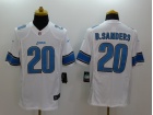 Detroit Lions #20 B.Sanders White Nike Limited Jerseys