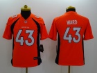 Denver Broncos #43 T.J. Ward Orange Nike Limited Jerseys