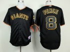 San Francisco Giants #8 Hunter Pence Black Cool Base 2014 New Style Jerseys