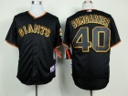 San Francisco Giants #40 Madison Bumgarner Black Cool Base 2014 New Style Jerseys