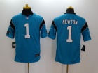 Carolina Panthers #1 Cam Newton Blue Nike Limited Jerseys