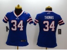 Nike Buffalo Bills #34 Thurman Thomas Blue Limited Women Jerseys