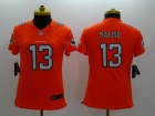 Nike Miami Dolphins #13 Marino Orange Women Limited Jerseys