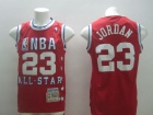 Chicago Bulls #23 Michael Jordan Red February 12 1989 Red All Star Jerseys