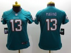 Nike Miami Dolphins #13 Marino Green Women Limited Jerseys