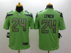 Seattle Seahawks #24 Marshawn Lynch Green Nike Limited Jerseys