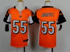 Nike Cincinnati Bengals #55 Vontaze Burfict Orange Women Jerseys