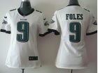 Philadelphia Eagles #9 Nick Foles White Nike Women Jerseys