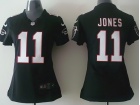 Nike Atlanta Falcons #11 Julio Jones Black Women Jerseys