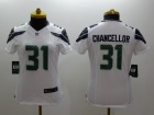 Seattle Seahawks #31 Kam Chancellor White Women Nike Limited Jerseys