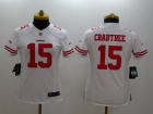 Nike San Francisco 49ers #15 Crabtree White Women Limited Jerseys