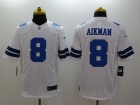 Dallas Cowboys #8 Troy Aikman White Nike Limited Jerseys