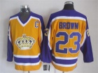 Los Angeles Kings #23 Brown Yellow NHL Jerseys