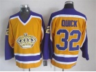 Los Angeles Kings #32 Jonathan Quick Yellow NHL Jerseys