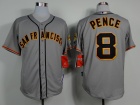 San Francisco Giants #8 Hunter Pence Grey Cool Base Jerseys