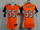 Nike Cincinnati Bengals #55 Vontaze Burfict Orange Women Jerseys