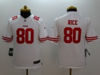 Nike San Francisco 49ers #80 Jerry Rice White Youth Limited Jerseys