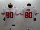 Women Nike San Francisco 49ers #80 Jerry Rice White Limited Jerseys