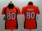 Nike Denver Broncos #80 Julius Thomas Orange Women Limited Jerseys