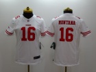 Nike San Francisco 49ers #16 Montana White Women Limited Jerseys