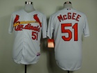 St. Louis Cardinals #51 Willie McGee White Cool Base Jerseys