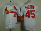 St.Louis Cardinals #45 Gibson White Cool Base Jerseys